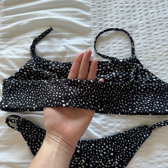 SHEIN Black and White Polka Dot Bikini Set - Picture 5 of 5